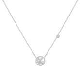 Silver Starry Mother of Pearl Necklace